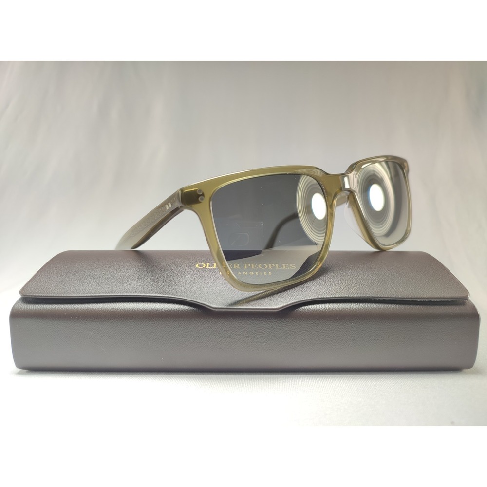 Oliver Peoples Lachman Sun OV5419SU 167839 Olive Crystal Square Sunglasses 50mm